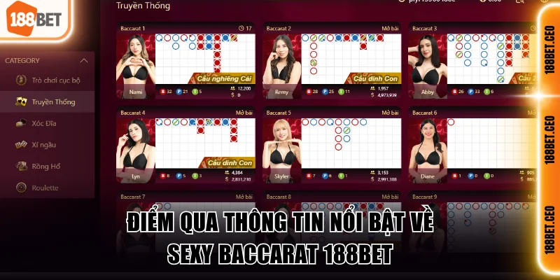 diem qua thong tin noi bat ve sexy baccarat 188bet Điểm qua thông tin nổi bật về Sexy Baccarat 188BET