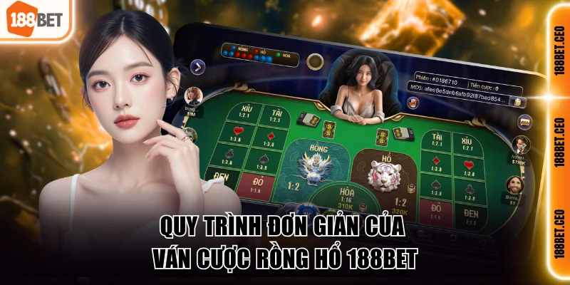 Quy trình đơn giản của ván cược rồng hổ 188BET